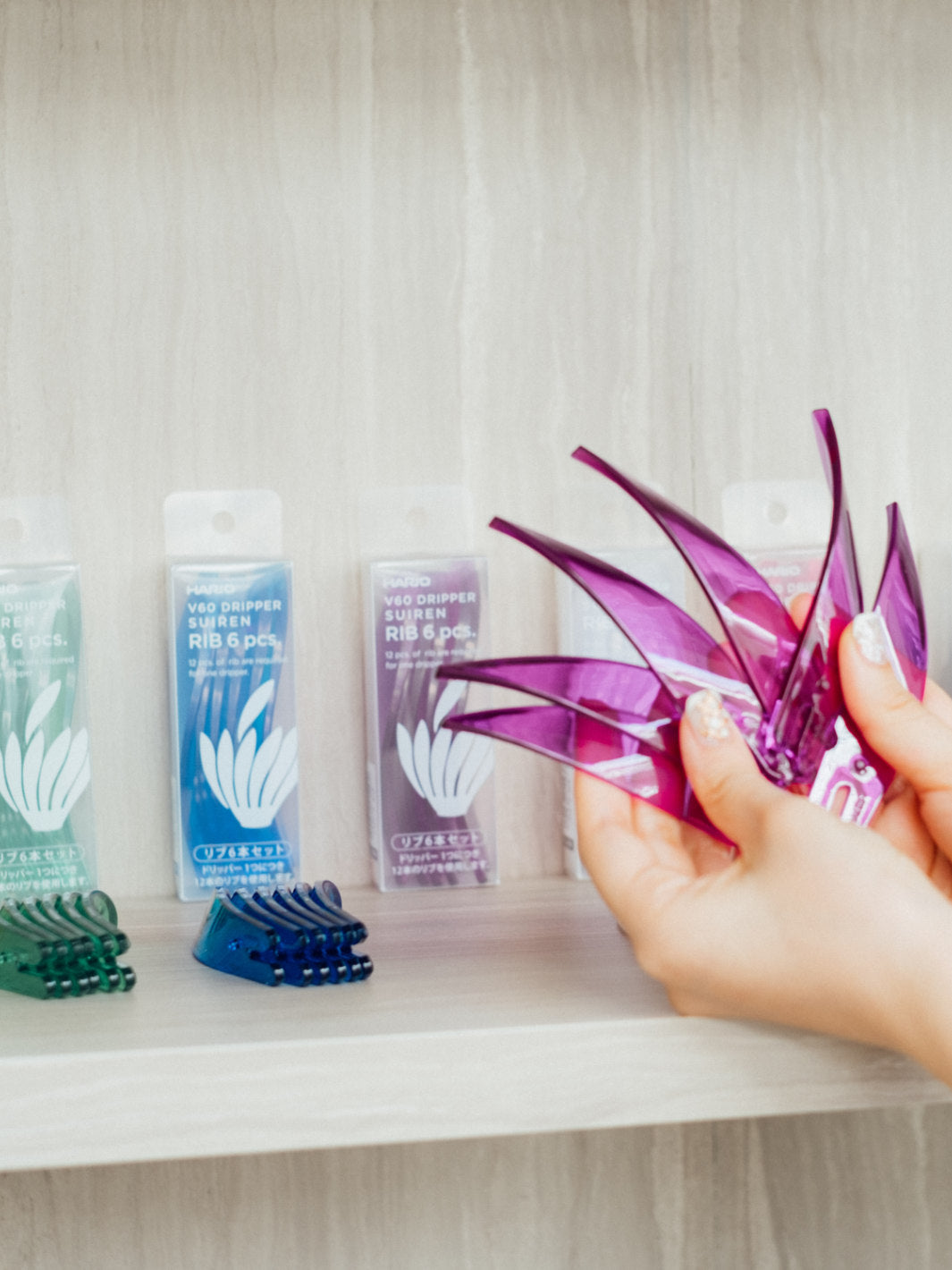 HARIO V60-02 Suiren Dripper Replacement Ribs (6-Pack)