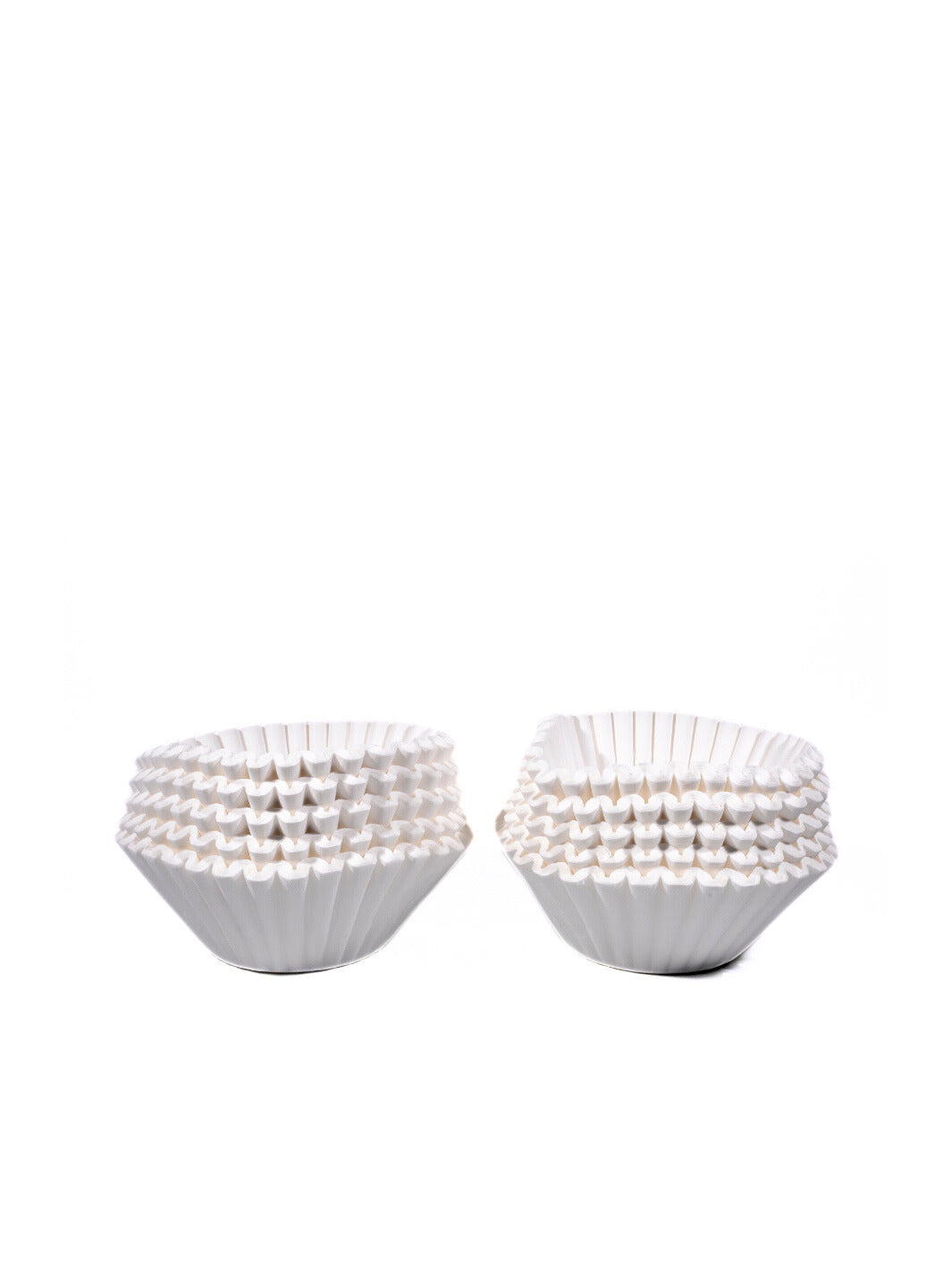 Brew Rite White Basket Coffee Filters - 100 Count, 3 & 3.5 Disc Size, Chlorine-Free & Biodegradable
