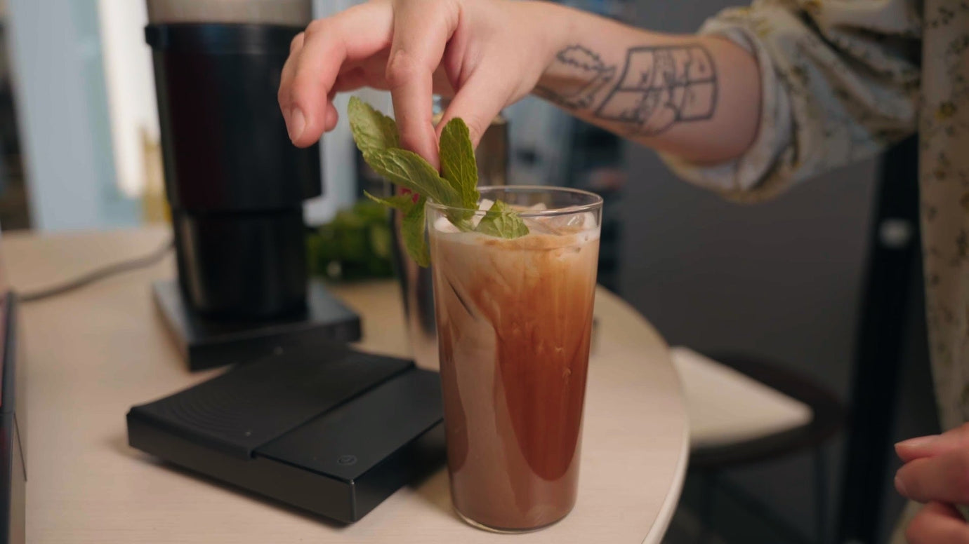 How to Make a Minty Iced Oat Mocha: Featuring HOLM Coffee