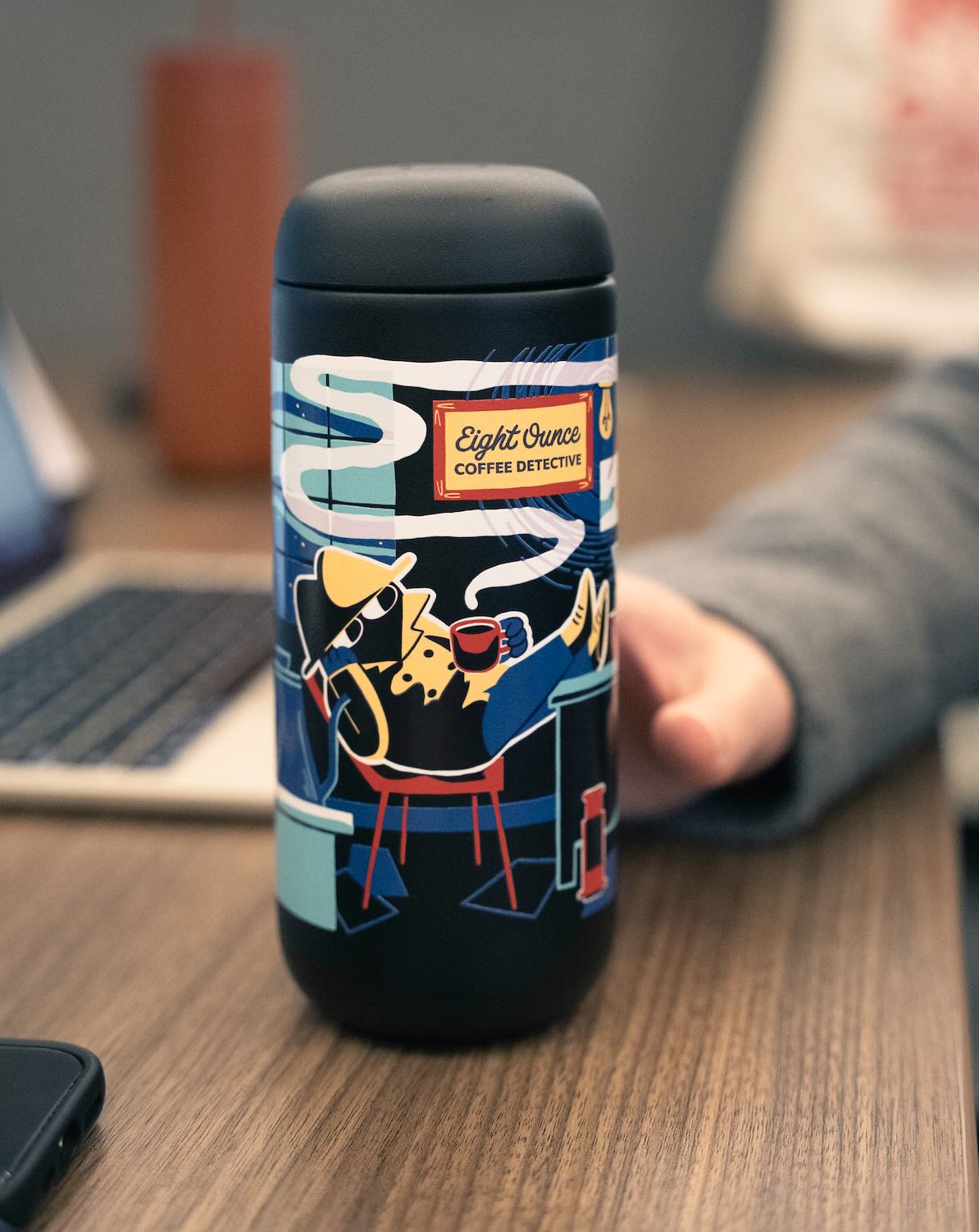 "The Coffee Detective" Limited-Edition Fellow Carter Move Mug