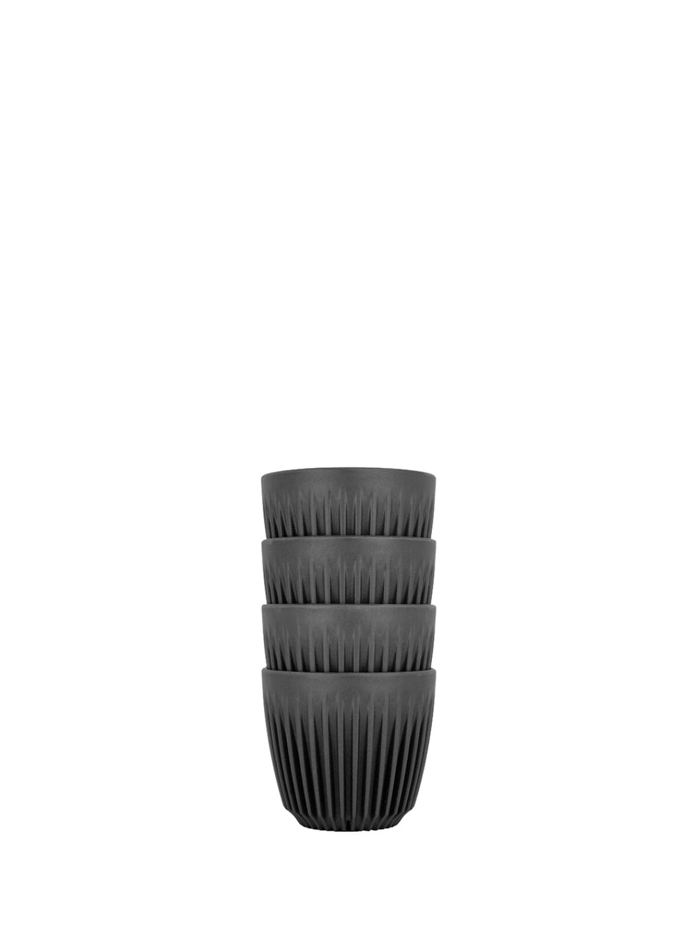 Photo of HUSKEE Original Cup (177ml/6oz) ( Charcoal 4-Pack ) [ Huskee ] [ Coffee Cups ]