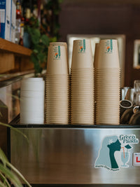 Photo of LITTLE GREEN PANDA Home Compostable Paper Cup (1000-Pack) (Brown) ( ) [ Little Green Panda ] [ Single Use Cups ]