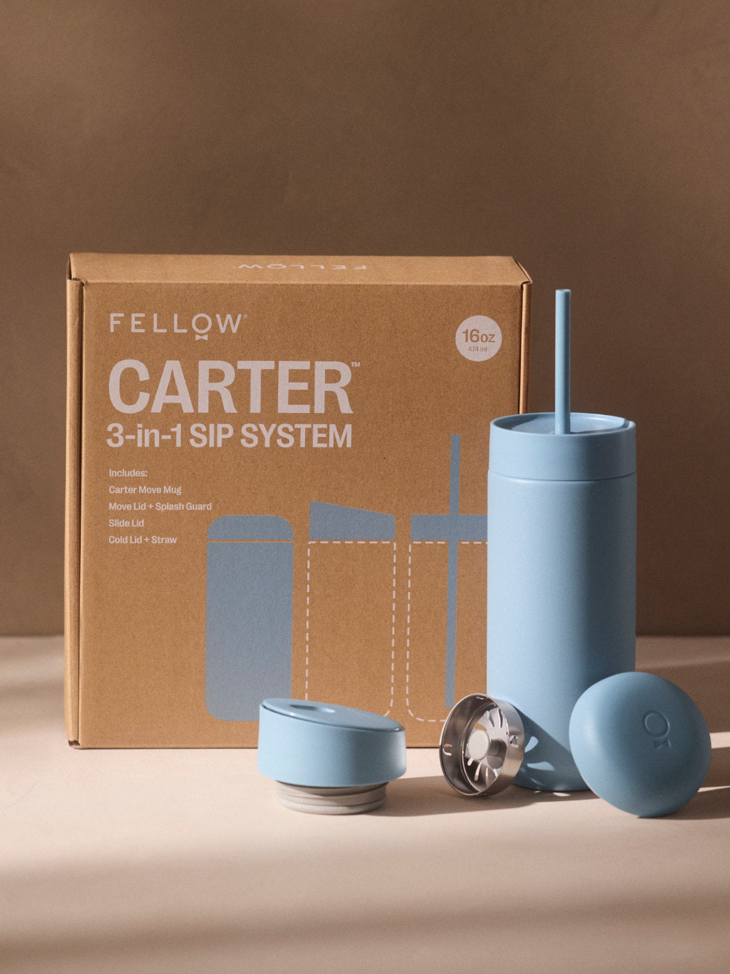 FELLOW Carter 3-in-1 Sip System (474ml/16oz)