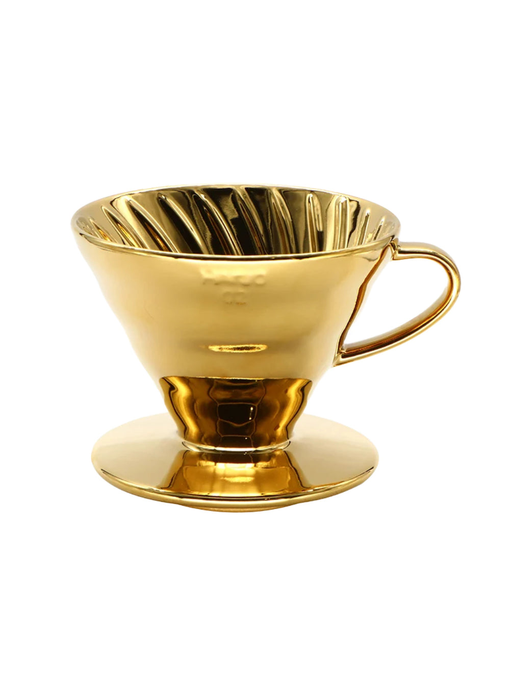 Photo of HARIO V60-02 Dripper (Ceramic) ( Metallic Gold ) [ HARIO ] [ Pourover Brewers ]