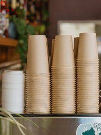 Photo of LITTLE GREEN PANDA Home Compostable Paper Cup (1000-Pack) (Brown) ( ) [ Little Green Panda ] [ Single Use Cups ]