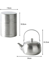 Photo of KOGU 2-Piece Tea Set (Kyusu Teapot + Tea Canister) ( ) [ KOGU ] [ Tea Equipment ]
