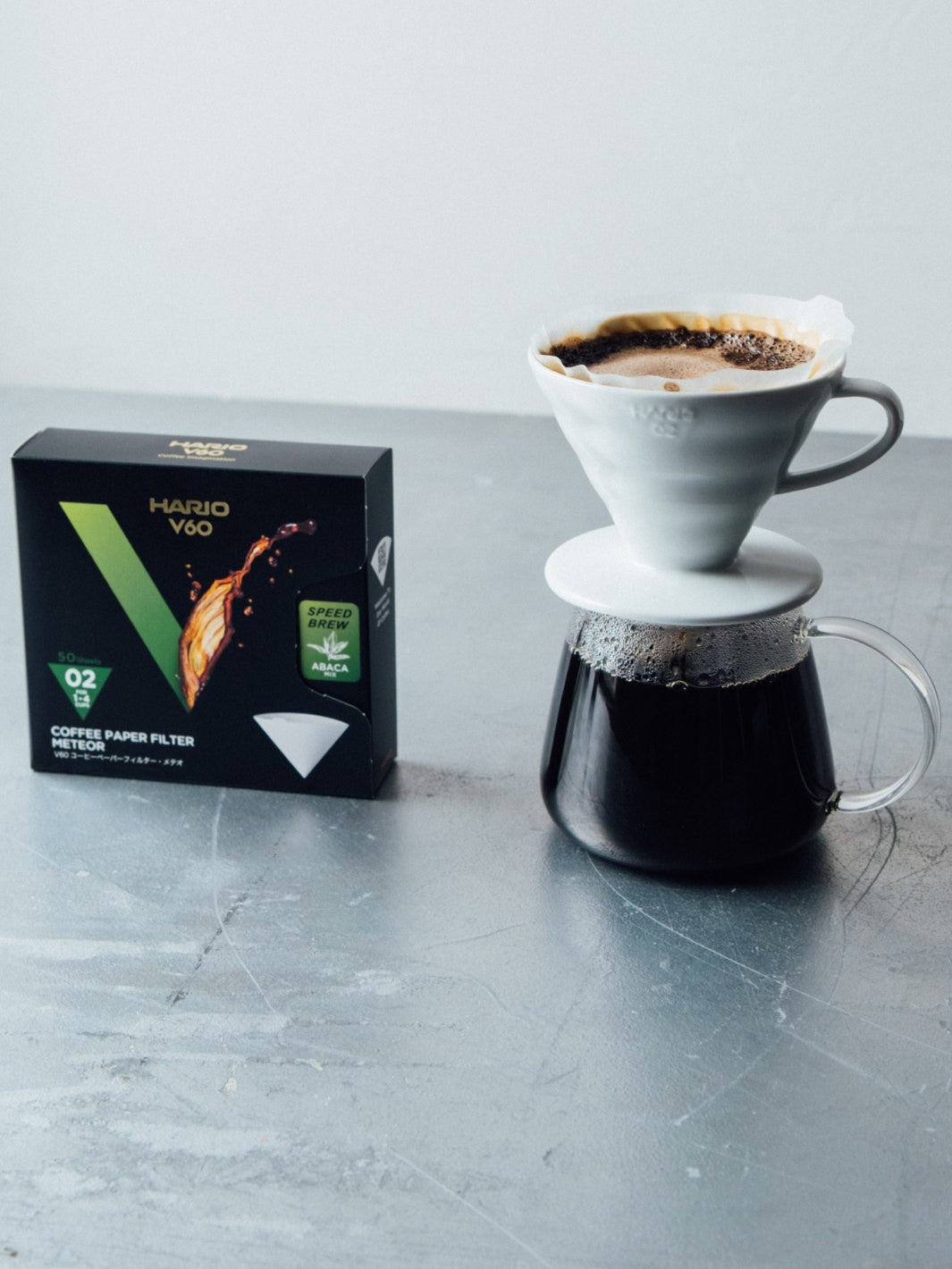 HARIO METEOR V60-02 Abaca Speed Filters (50-Pack)