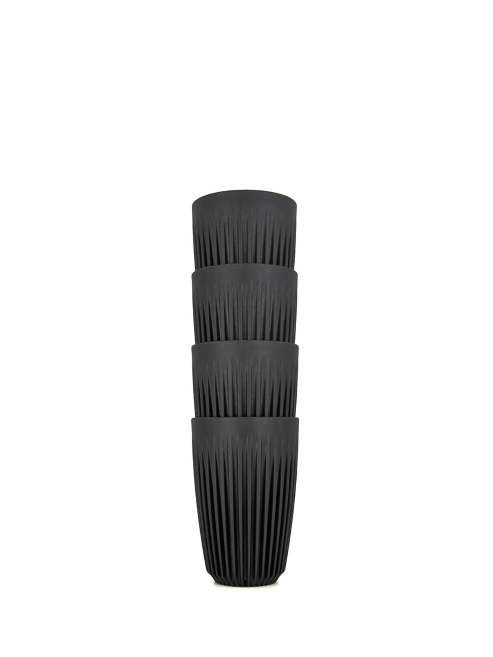 Photo of HUSKEE Original Cup (355ml/12oz) ( Charcoal 4-Pack ) [ Huskee ] [ Coffee Cups ]