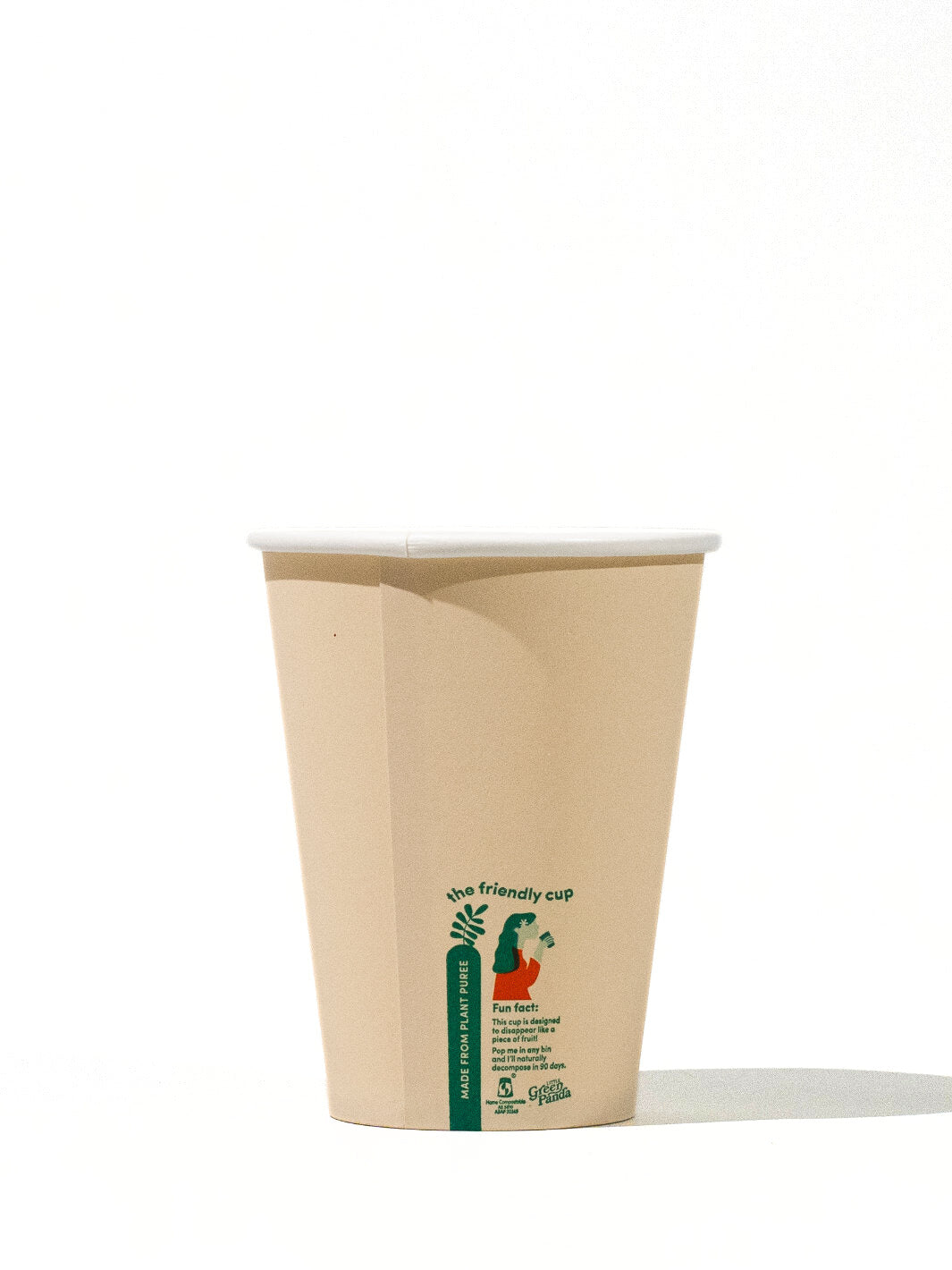 LITTLE GREEN PANDA Home Compostable Paper Cup (1000-Pack) (Brown)