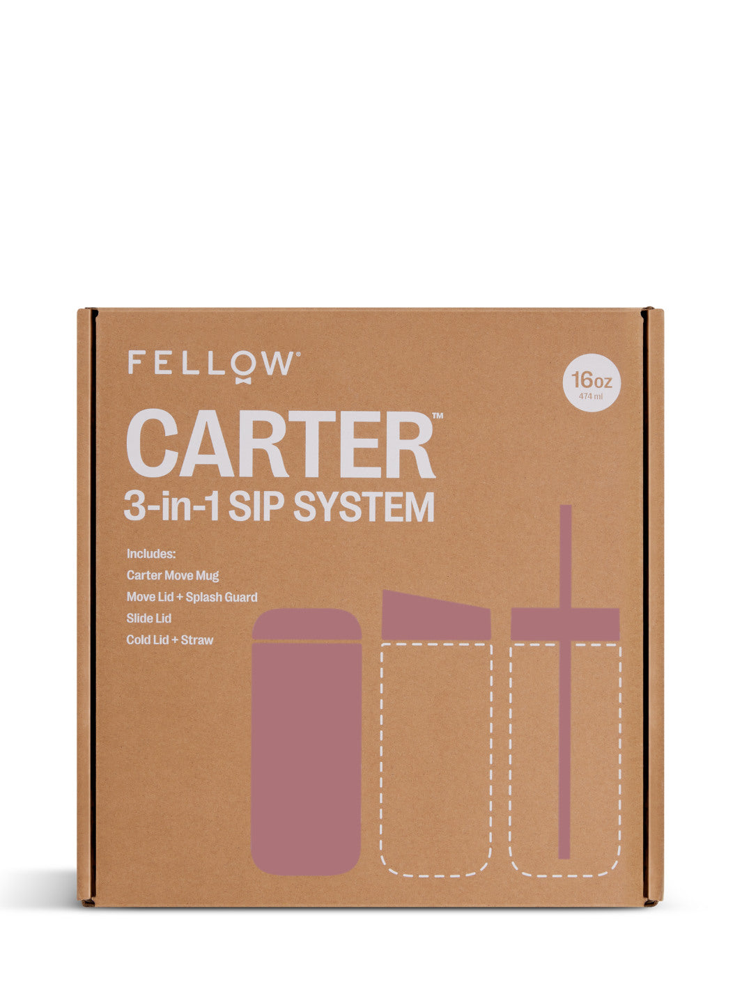 FELLOW Carter 3-in-1 Sip System (474ml/16oz)