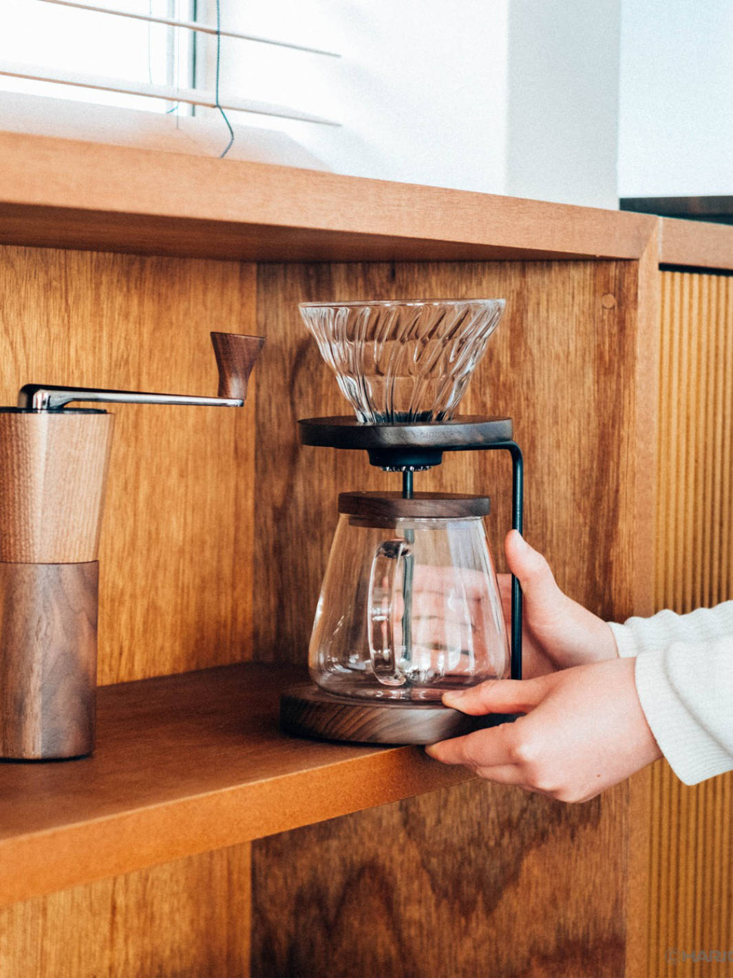 HARIO 480ml Heat Resistant Glass and Wooden Drip Jar Woodneck Pourover Coffee Maker, Pack of 1, Clear HARIO 480ml Heat Resistant Glass and Wooden Drip Jar Woodneck Pourover Coffee Maker, Pack of 1, Clear
