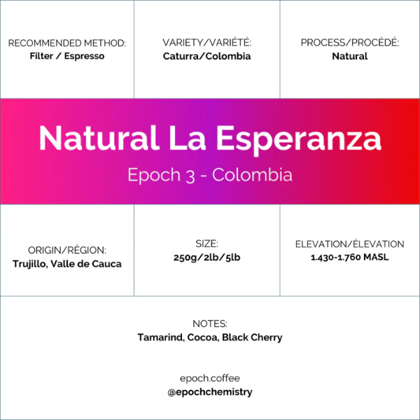 Epoch Chemistry - Epoch 3: Natural La Esperanza