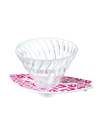 Photo of Hario V60-02 "Surfboard" Dripper (Glass) ( Pink Surfer ) [ HARIO ] [ Pourover Brewers ]