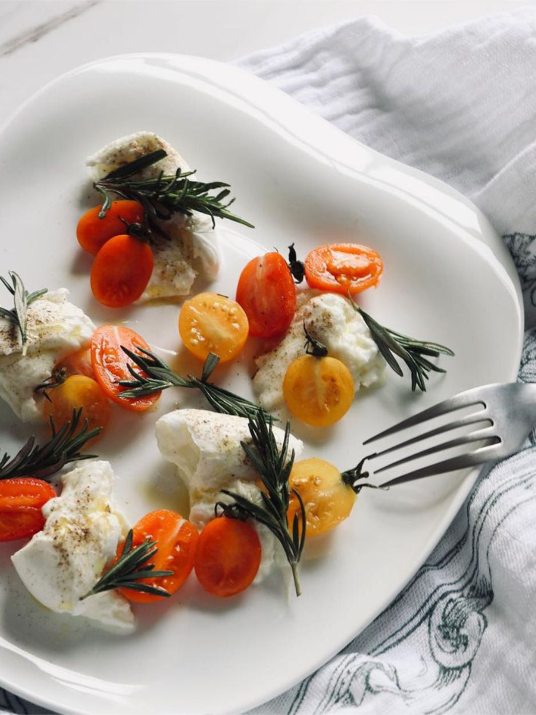 COOKPLAY Jelly Dinner Plate (29x23cm/11.4x9in) (Glazed White)