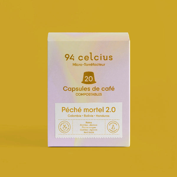 Photo of 94 Celcius - Péché Mortel 2.0 (20 Capsules) ( Default Title ) [ 94 Celcius ] [ Coffee ]