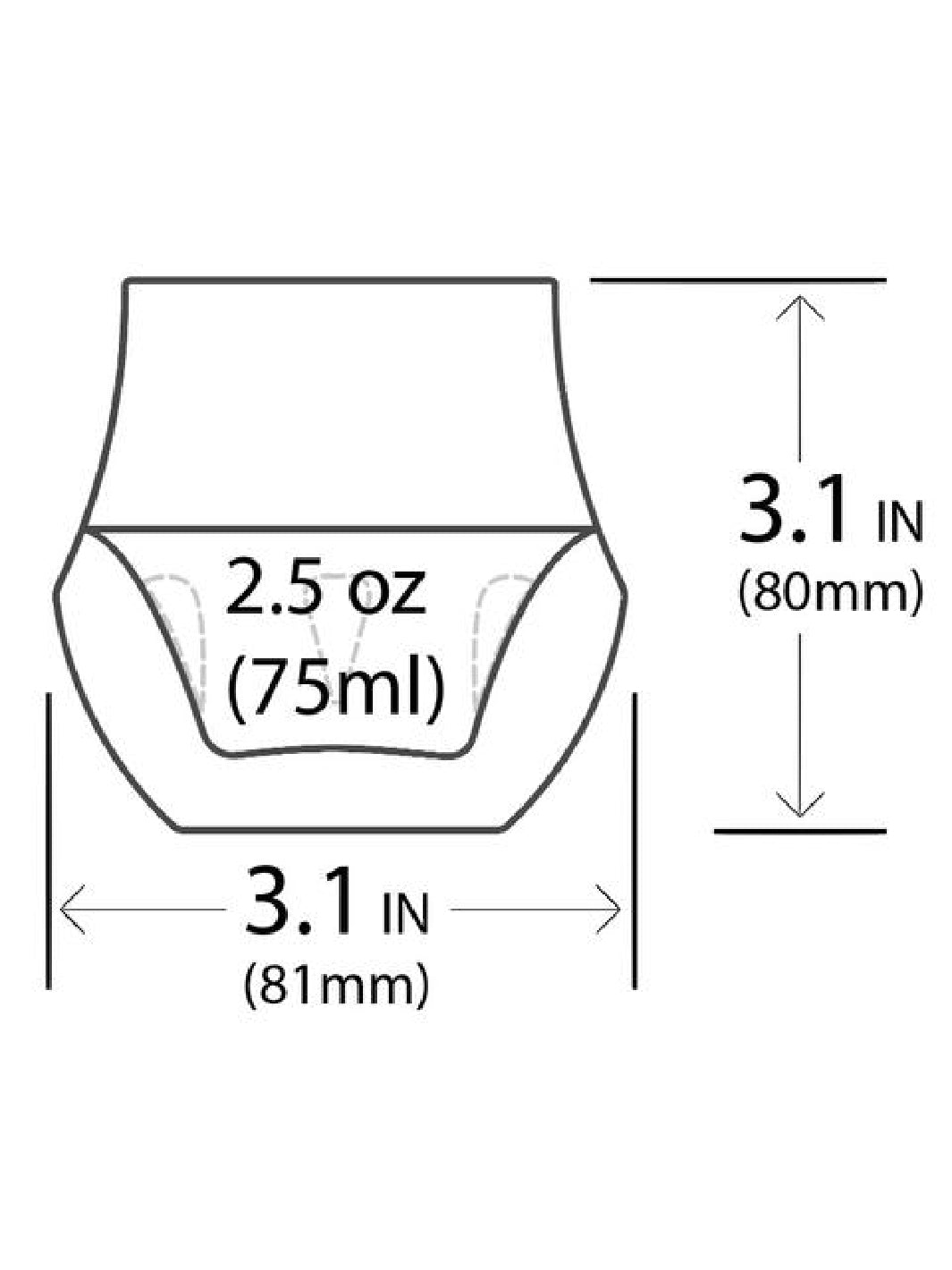 KRUVE PROPEL Espresso Glasses (75ml/2.5oz) (2-Pack)