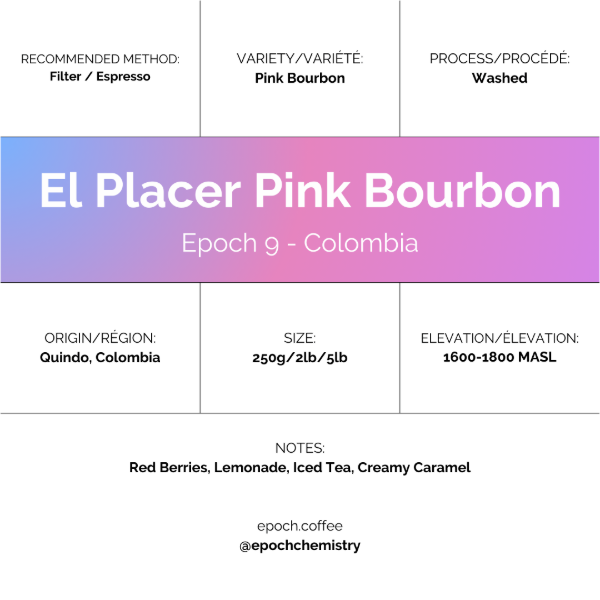 Photo of Epoch Chemistry - Epoch 9: El Placer Pink Bourbon ( Default Title ) [ Epoch Chemistry ] [ Coffee ]