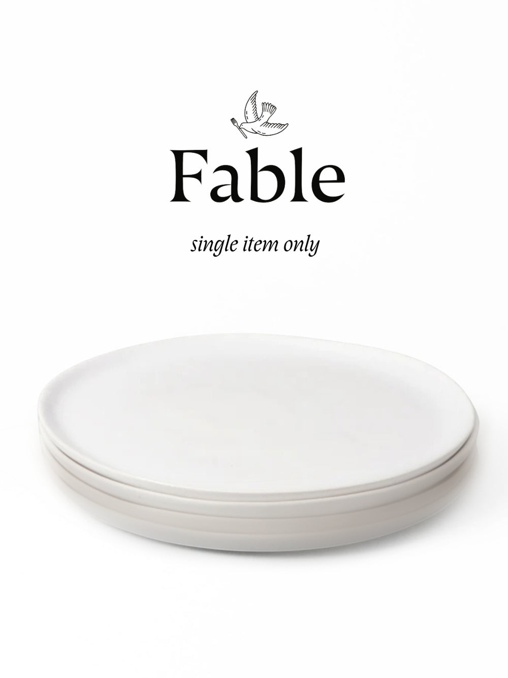 Photo of FABLE The Dinner Plate (Speckled White) (1 Piece) ( ) [ Yard Sale ] [ Yard Sale ]