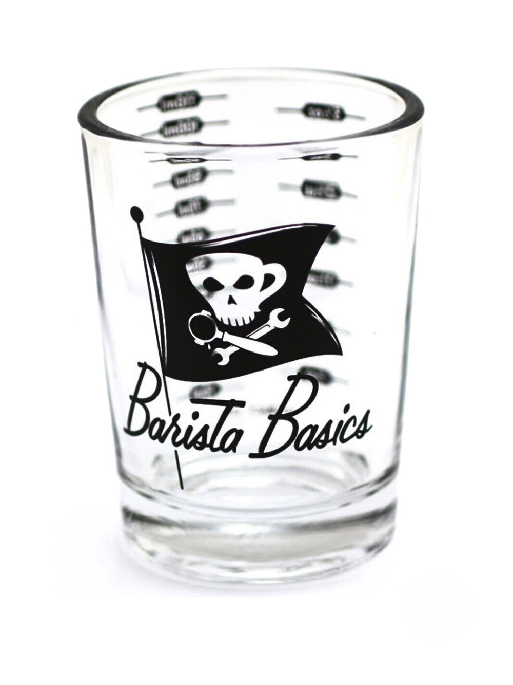 Photo of BARISTA BASICS Lined Measuring Glass (118.29ml/4oz) ( Default Title ) [ Barista Basics ] [ Shot Glasses ]
