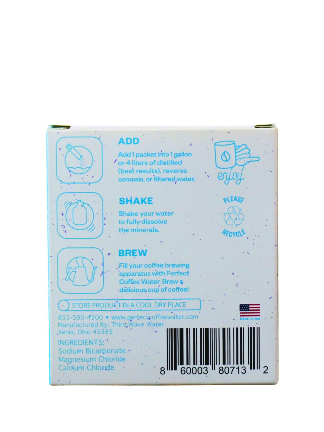 PERFECT COFFEE WATER Mineral Packets (1 Gallon)