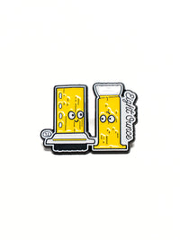 Photo of EIGHT OUNCE Brew Crew Pin ( AeroPress ) [ Eight Ounce Coffee ] [ Apparel, Pins and Posters ]