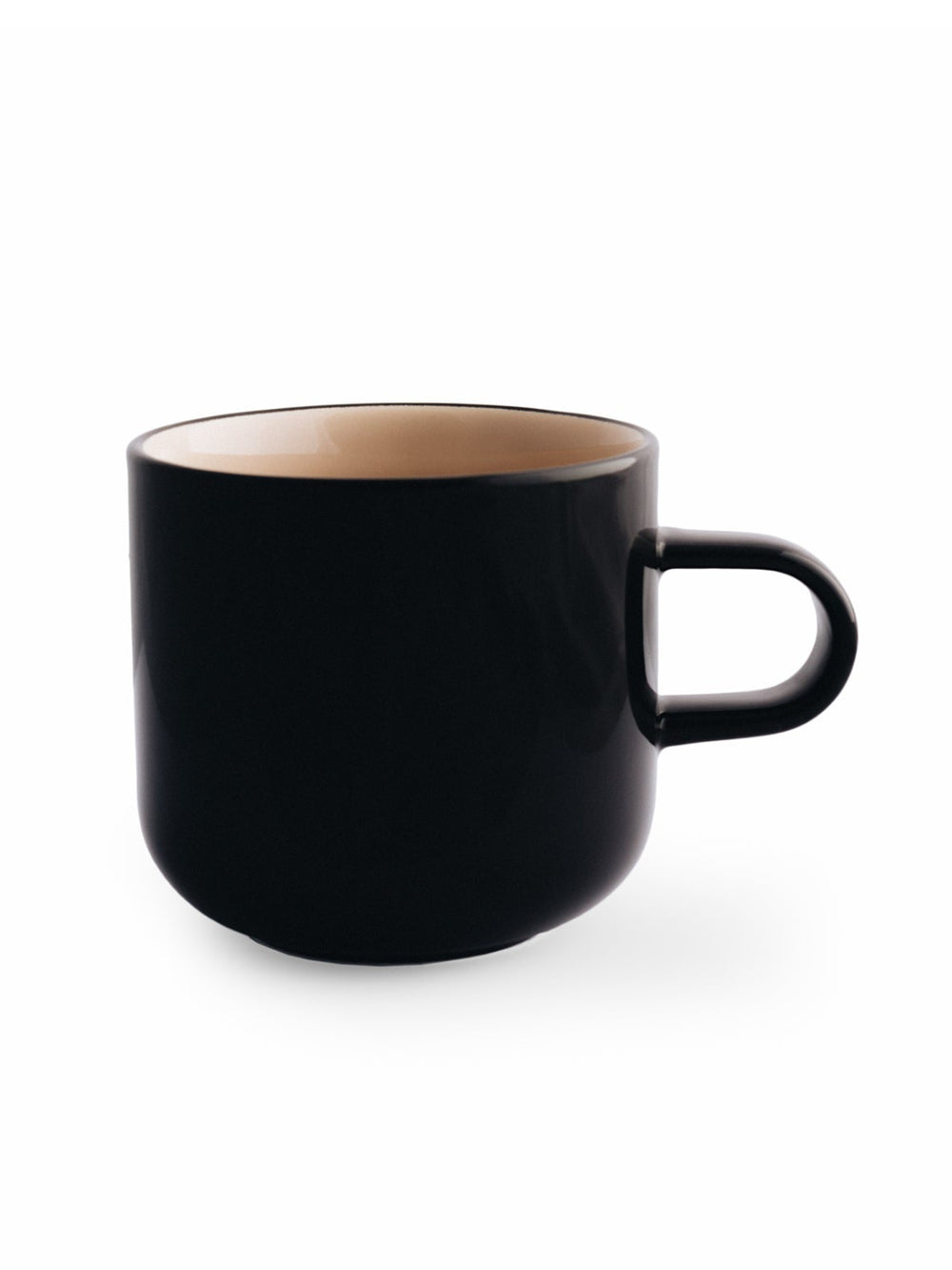 Photo of ACME x Karen Walker Bobby Mug (300ml/10.14oz) ( Black + Macadamia ) [ Acme & Co. ] [ Coffee Cups ]