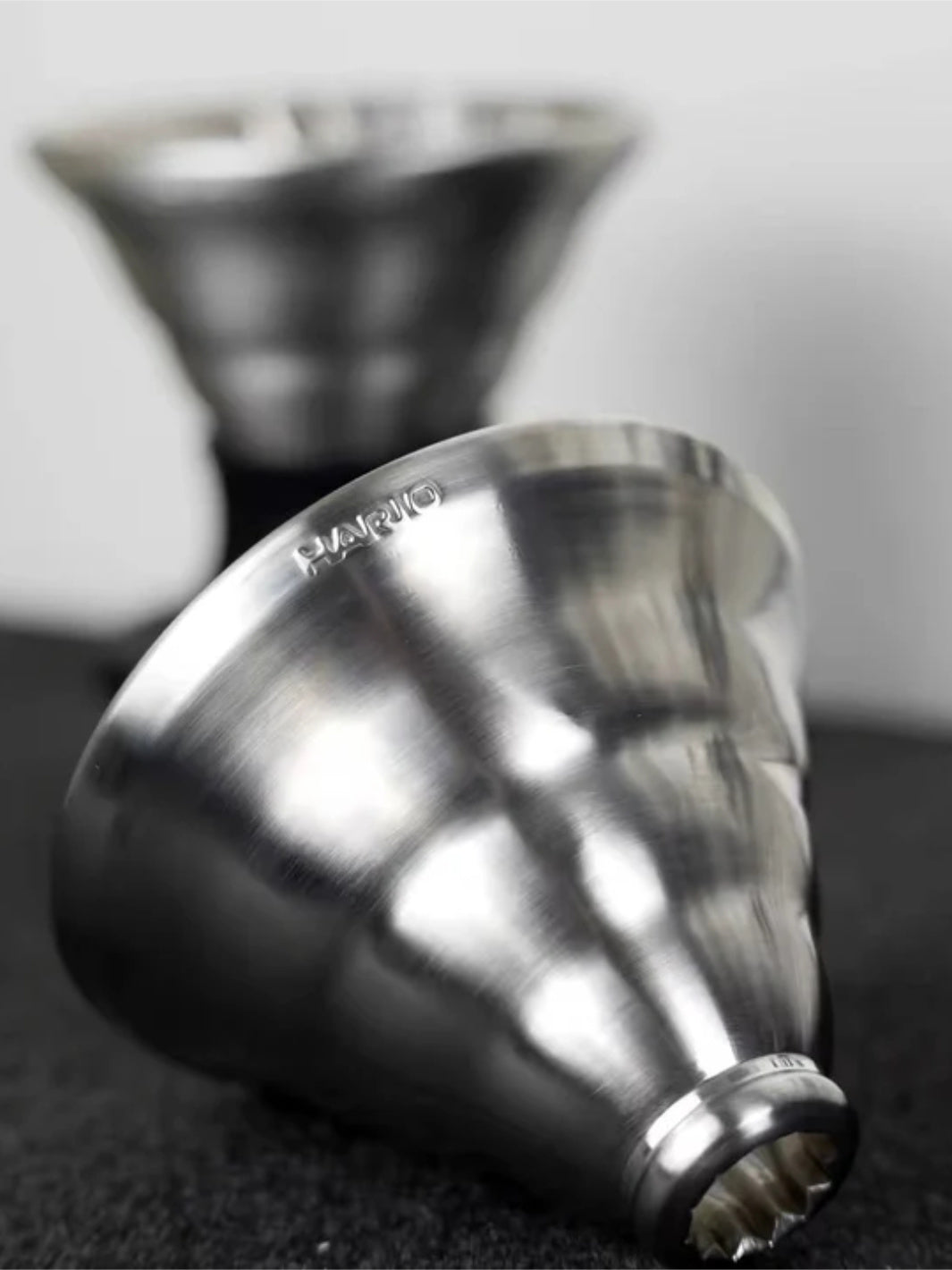 HARIO V60-02 SWITCH Immersion Dripper (200ml/6.76oz) (Stainless Steel)
