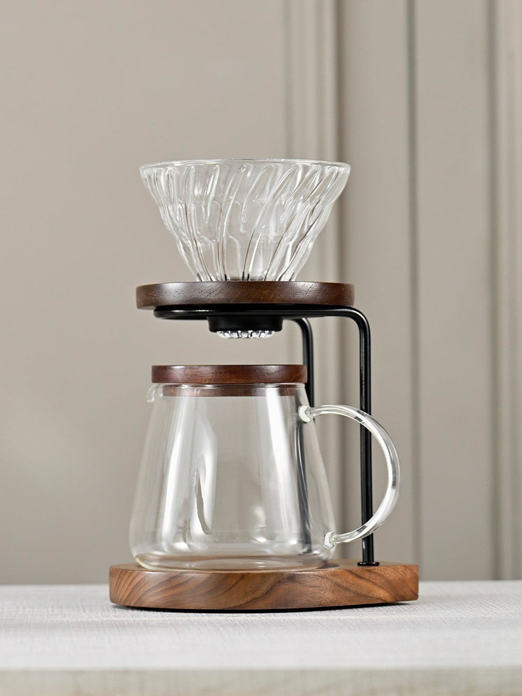 HARIO V60-02 Glass Dripper (Walnut) / Pourover Brewers | Eight
