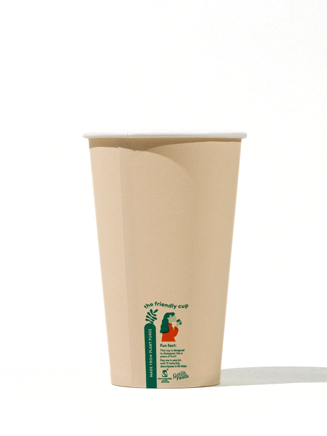 LITTLE GREEN PANDA Home Compostable Paper Cup (1000-Pack) (Brown)