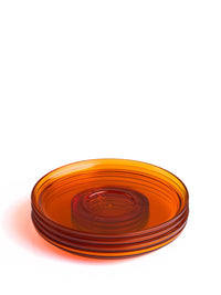 Photo of HUSKEE Renew Classic Saucer (177-473ml/6-16oz) ( Amber 4-Pack ) [ Huskee ] [ Saucers ]
