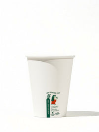 Photo of LITTLE GREEN PANDA Home Compostable Paper Cup (1000-Pack) (White) ( 12oz 355ml ) [ Little Green Panda ] [ Single Use Cups ]