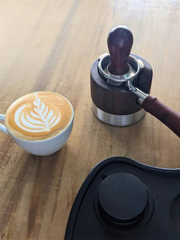 Photo of BASICS MACHINE SHOP Espresso Tamping Station ( ) [ Basics Machine Shop ] [ Espresso Accessories ]