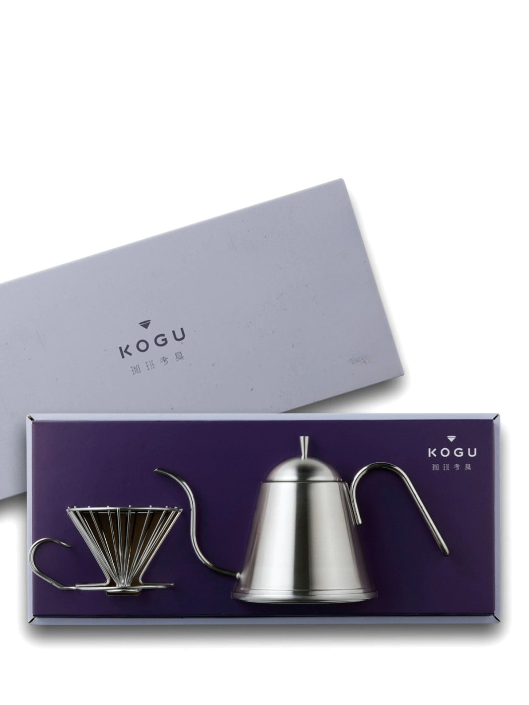 KOGU 2-Piece Coffee Set (Itteki SS Kettle + Pourover Dripper)