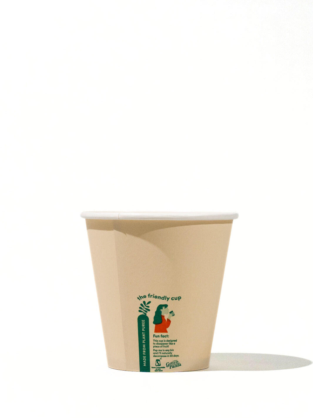 LITTLE GREEN PANDA Home Compostable Paper Cup (1000-Pack) (Brown)