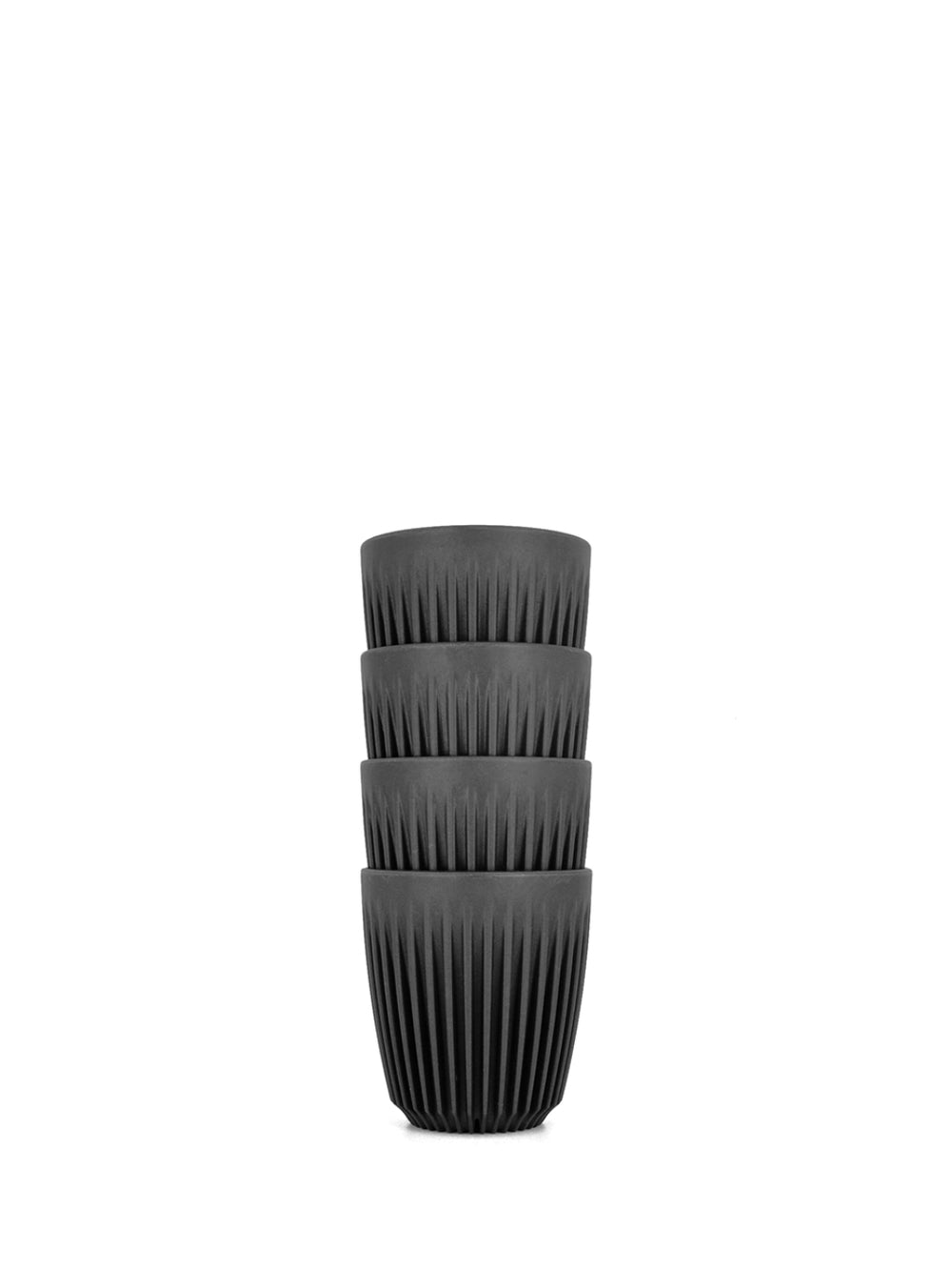 Photo of HUSKEE Original Cup (237ml/8oz) ( Charcoal 4-Pack ) [ Huskee ] [ Coffee Cups ]