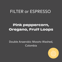 Photo of Hatch - El Diviso: Pink Bourbon Double Anaerobic Mossto Washed ( ) [ Hatch ] [ Coffee ]