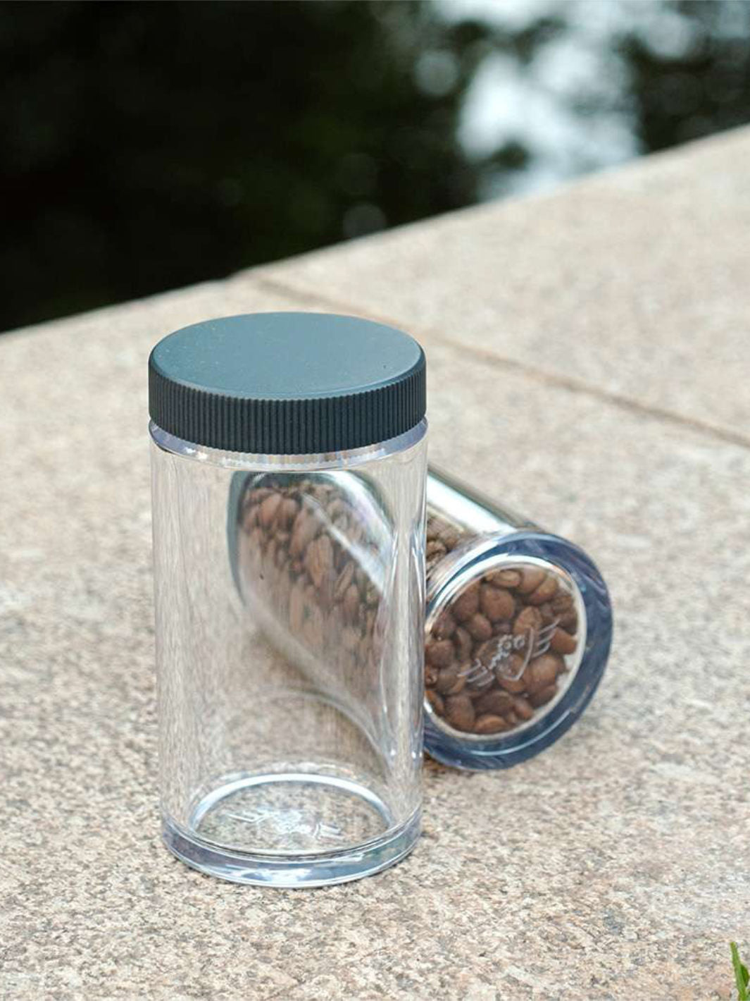 【希少】Comandante ポリマージャー ラージ Polymer Bean Jar Large + lid, smoke