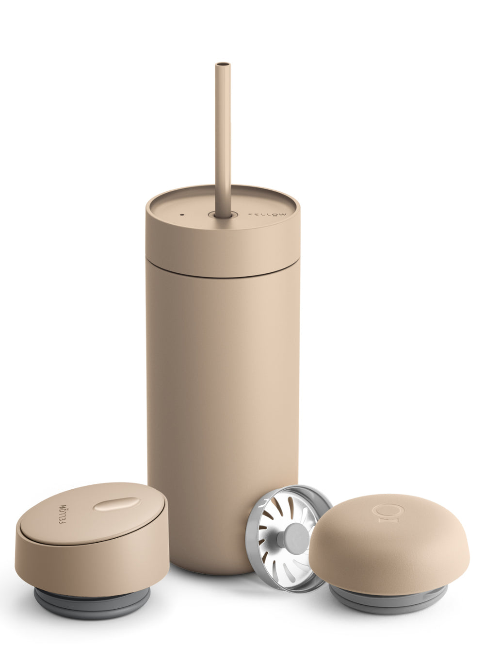 Photo of FELLOW Carter 3-in-1 Sip System (474ml/16oz) ( Sand Dune ) [ Fellow ] [ Reusable Cups ]