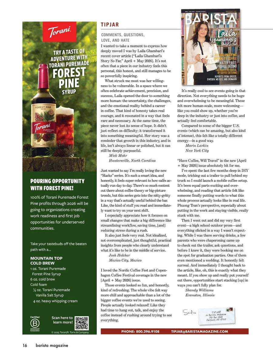 Barista Magazine LIMIT ONE