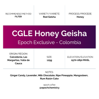 Photo of Epoch Chemistry - Epoch Exclusive: CGLE Honey Geisha ( Default Title ) [ Epoch Chemistry ] [ Coffee ]