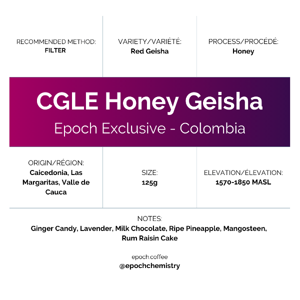 Epoch Chemistry - Epoch Exclusive: CGLE Honey Geisha