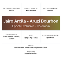 Photo of Epoch Chemistry - Epoch Exclusive: Jairo Arcila Aruzi Bourbon ( Default Title ) [ Epoch Chemistry ] [ Coffee ]