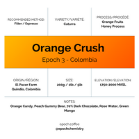 Photo of Epoch Chemistry - Epoch 3 Orange Crush ( Default Title ) [ Epoch Chemistry ] [ Coffee ]