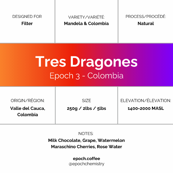 Photo of Epoch Chemistry - Epoch 3: Tres Dragones ( Default Title ) [ Epoch Chemistry ] [ Coffee ]