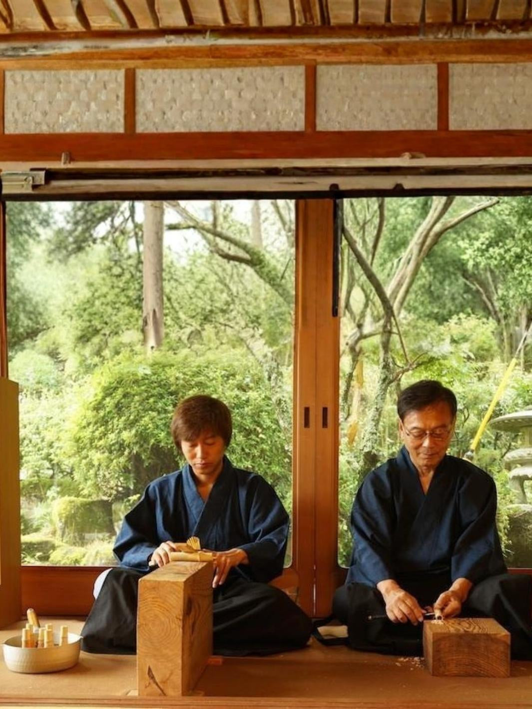 MATSU KAZE TEA Chikumeido Chasen - Shin Kazuho (Black Bamboo)