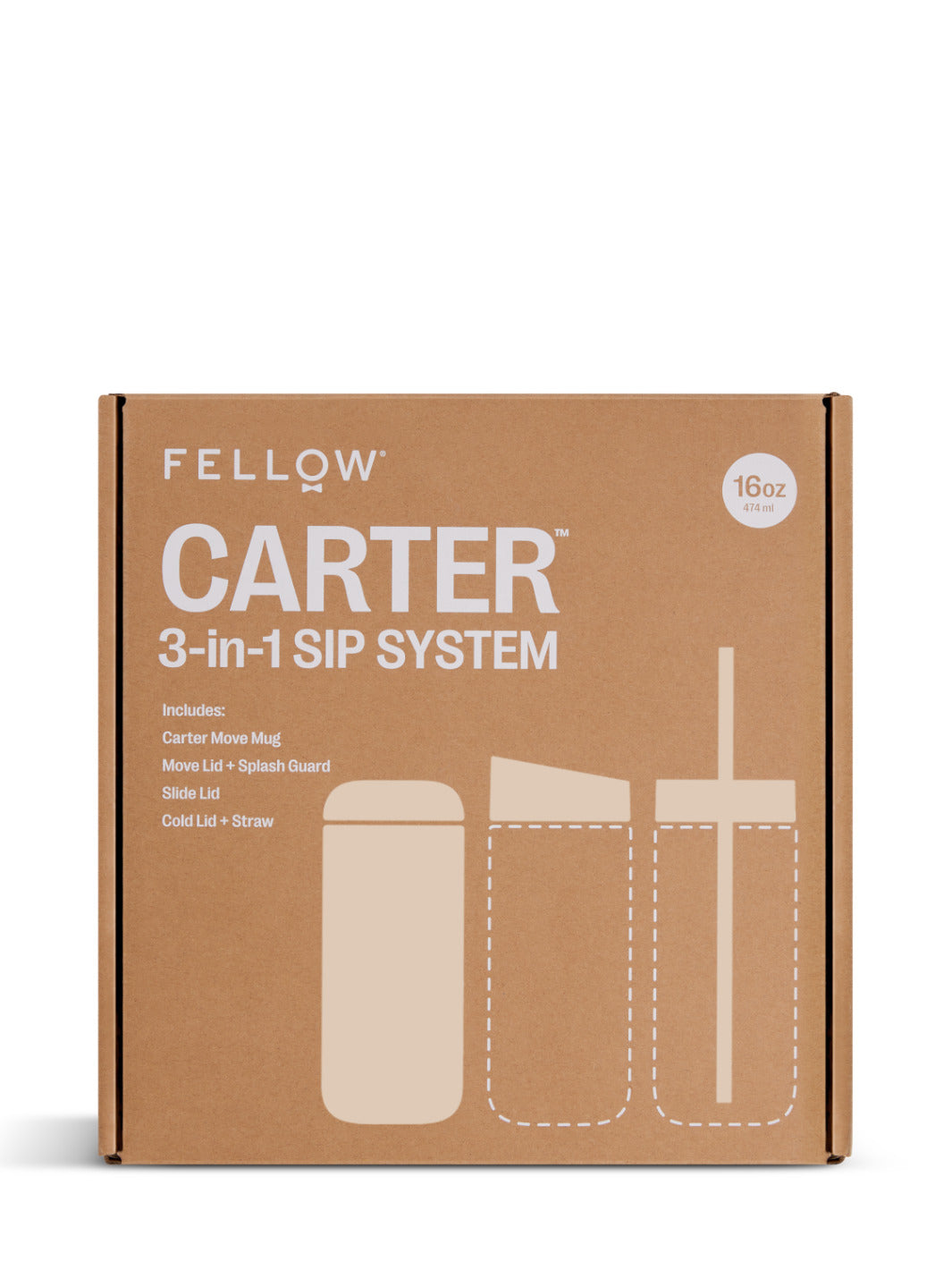 FELLOW Carter 3-in-1 Sip System (474ml/16oz)