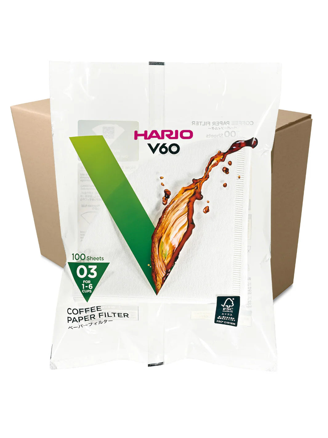 HARIO V60-03 Filters (100-Pack)