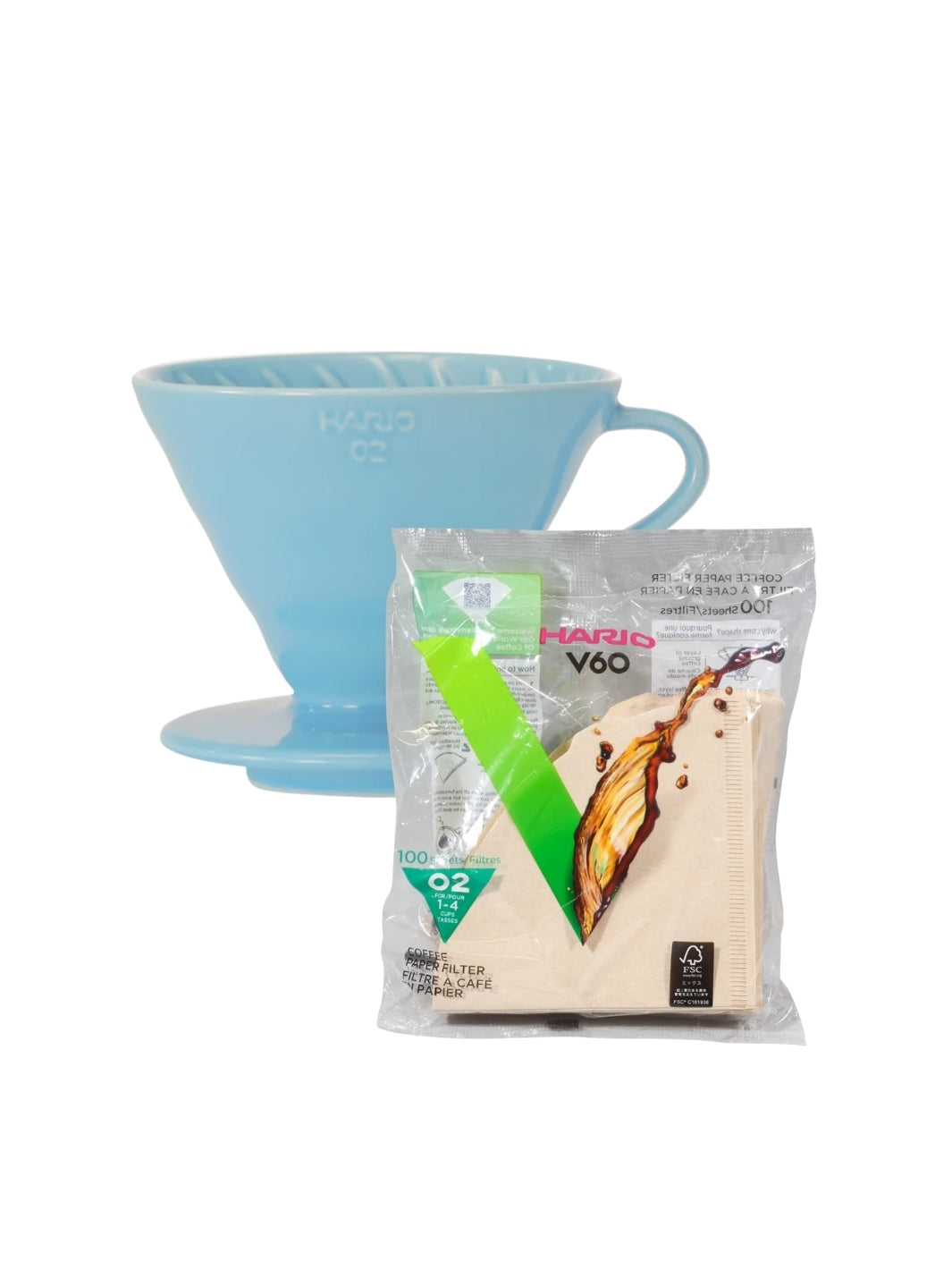 HARIO V60 + Filter Bundle