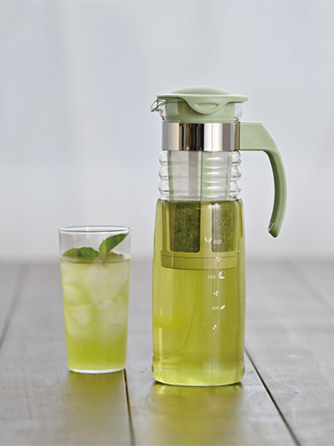 41個セット　HARIO　密閉しょうゆさし　オリーブグリーン HARIO Mizudashi Cold Brewer Tea Pot (1200ml/41oz) / Tea Equipment