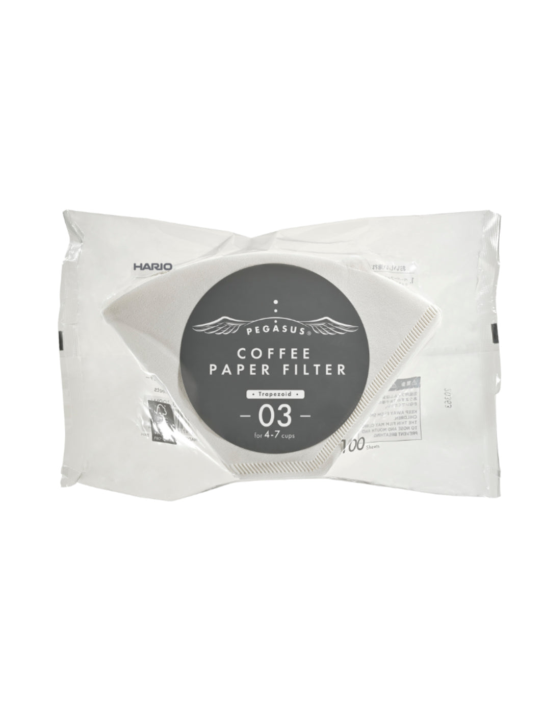 Hario Pegasus Filtro de Papel 02 Blanco |Filtros para Café